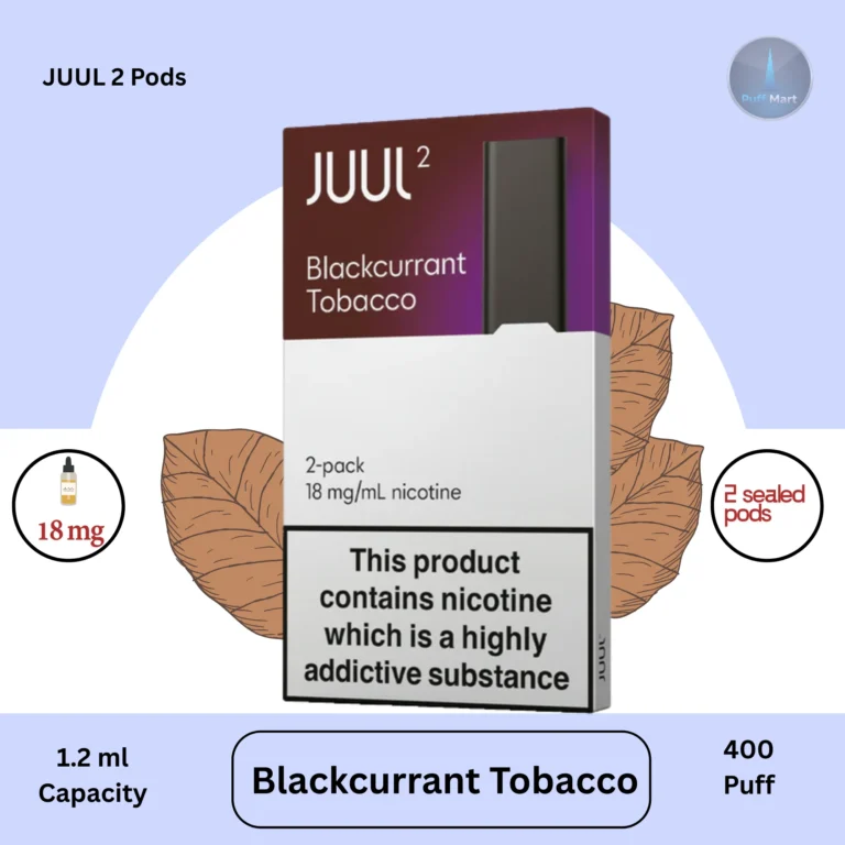 Juul 2 Blackcurrant Tobacco pods in Dubai and UAE