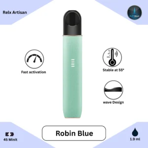 Buy RELX Artisan Robin Blue device in Dubai, Sharjah, and Abu Dhabi wit 1 hour free and fast delivery available across UAE