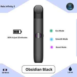 Buy RELX Infinity 2 Obsidian Black device in Dubai, Abu Dhabi and Sharjah in 1 hour home delivery