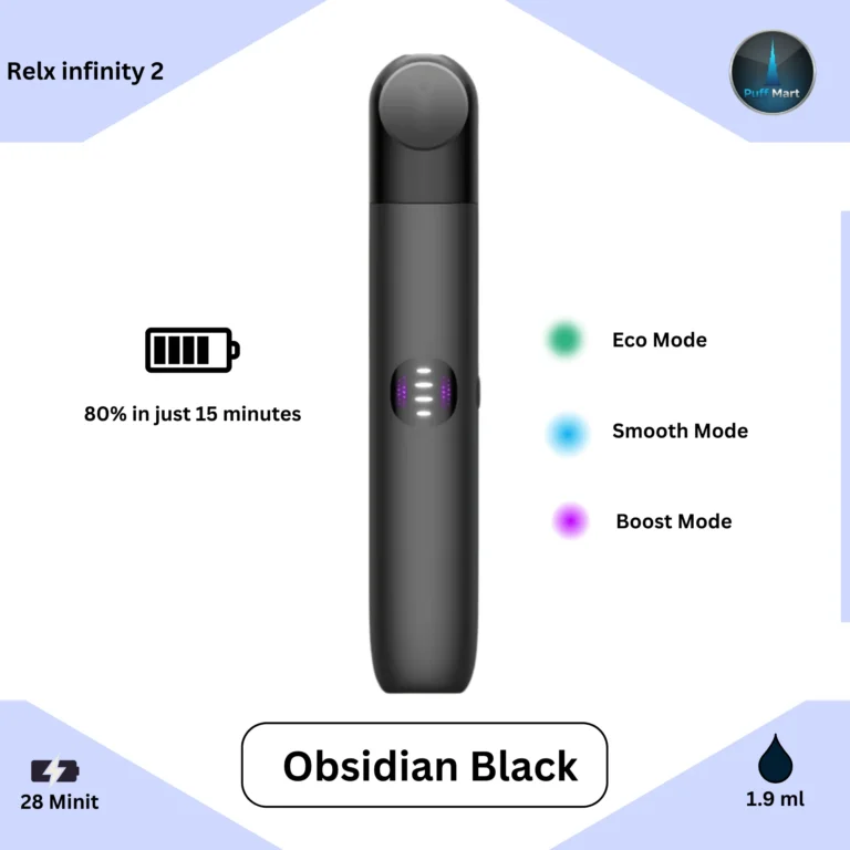Buy RELX Infinity 2 Obsidian Black device in Dubai, Abu Dhabi and Sharjah in 1 hour home delivery