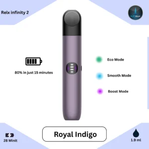 Buy RELX Infinity 2 Royal Indigo device in Dubai, Sharjah and Abu Dhabi with 1 hour fast and free home delivery across UAE