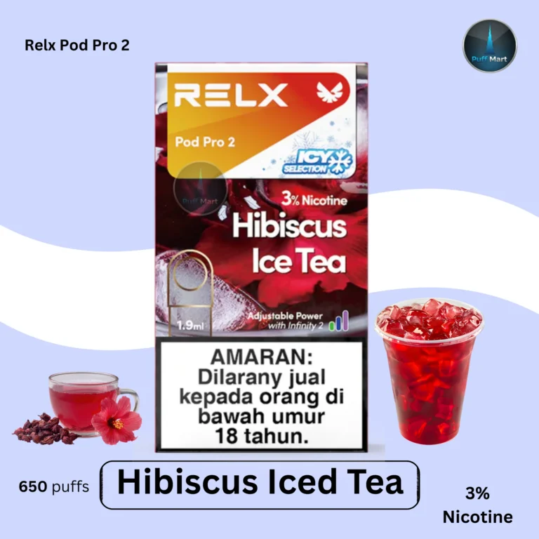 Buy RELX Pod Pro 2 Hibiscus Ice Tea 3%