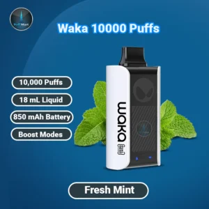 Buy Fresh Mint WAKA SoPro Disposable Vape 10000 Puffs