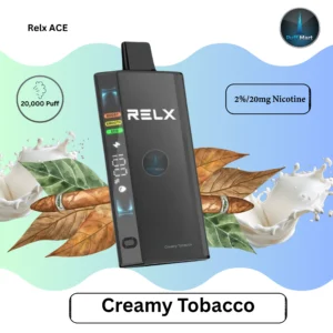Buy RELX Ace Creamy Tobacco Disposable Vape 20000 Puffs