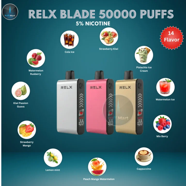 Buy RELX Blade 50000 Puffs Disposable Vape in Dubai