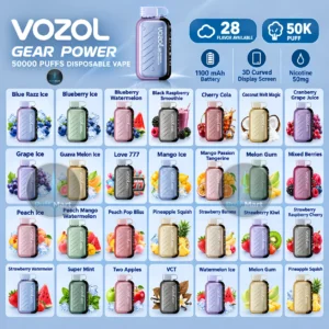 VOZOL Gear Power 50000 Puffs Disposable Vape