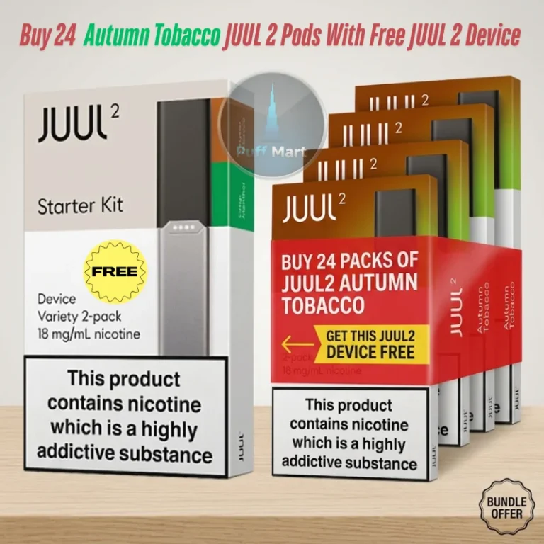 Buy JUUL 2 Autumn Tobacco Bundle (24 Packs) + FREE Device