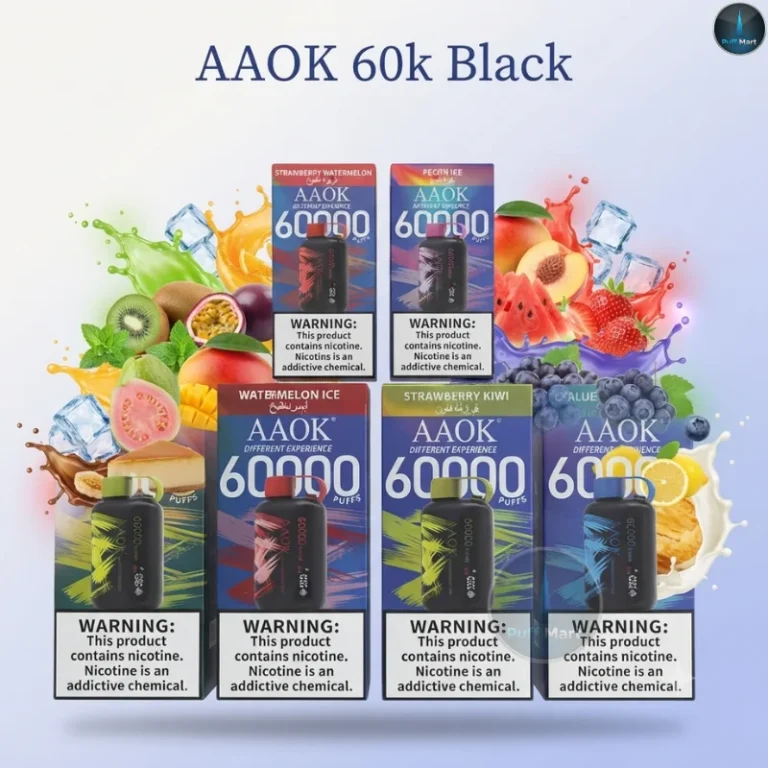 AAOK 60k Black Disposable Vape