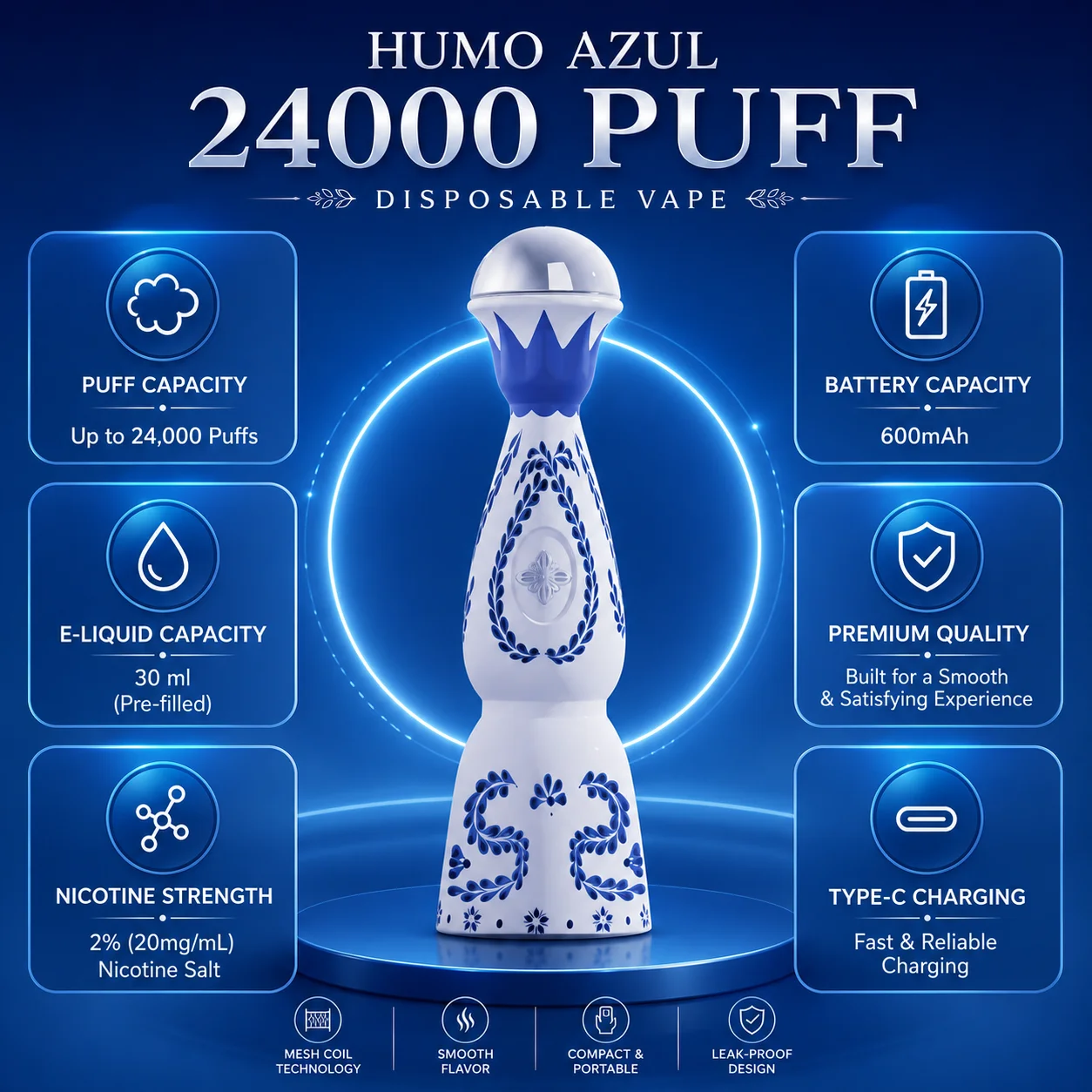 Humo Azul 24000 Puffs Disposable Vape