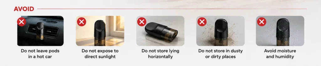 How to store a RELX Pod