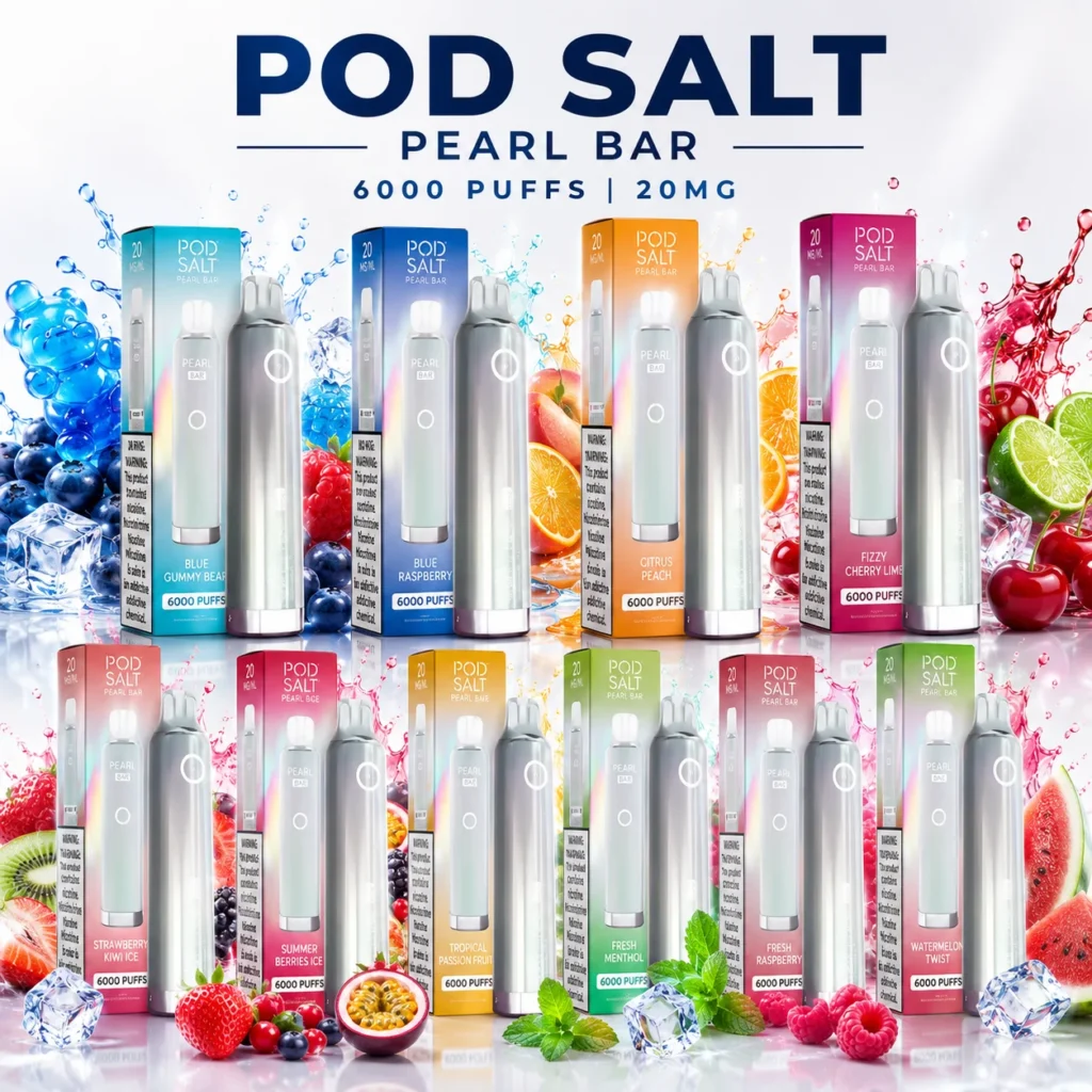 Pod Salt Pearl Bar 6000 Puffs Disposable Vape 20mg