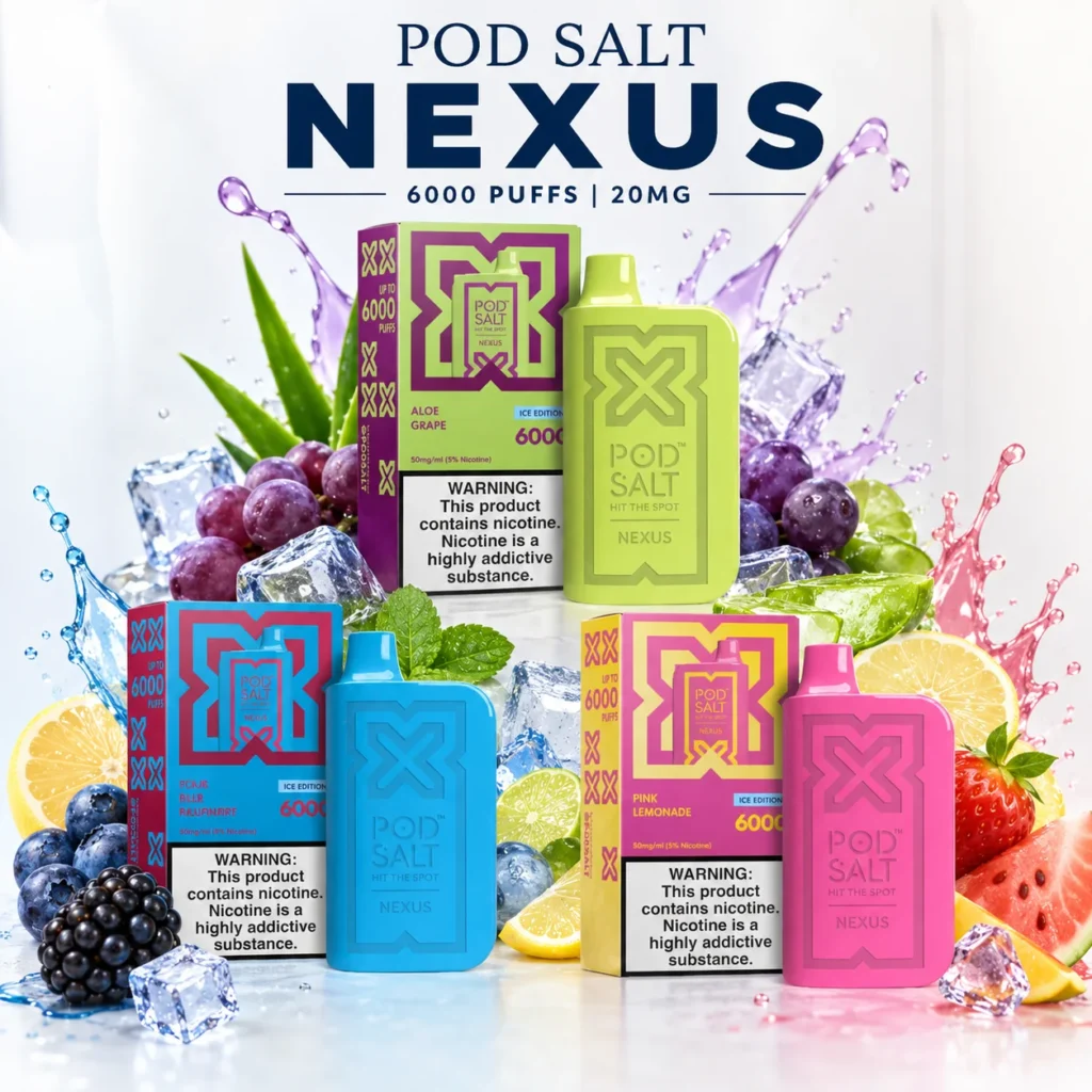 PodSalt Nexus 6000 Puffs 20MG Disposable Vape