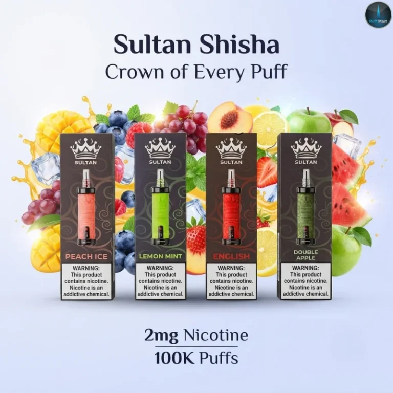 Sultan Shisha Crown Puff 100K Puffs 2mg