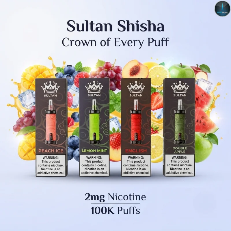 Sultan Shisha Crown Puff 100K Puffs 2mg