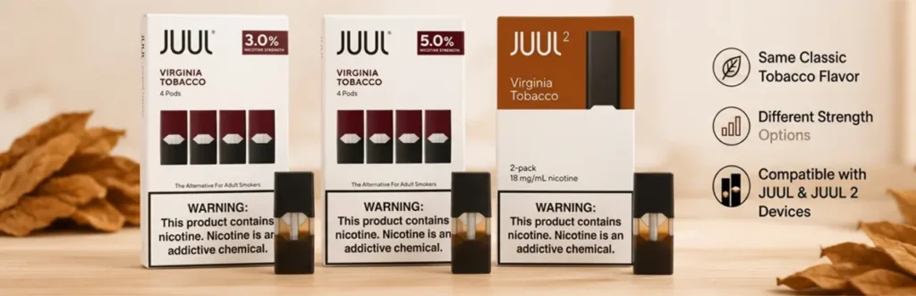 JUUL Virginia Tobacco Pods Review: Flavor, Strength & Differences 5 output image