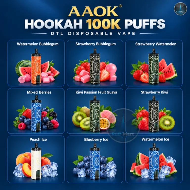 AAOK Hookah 100K Puffs DTL Disposable Vape