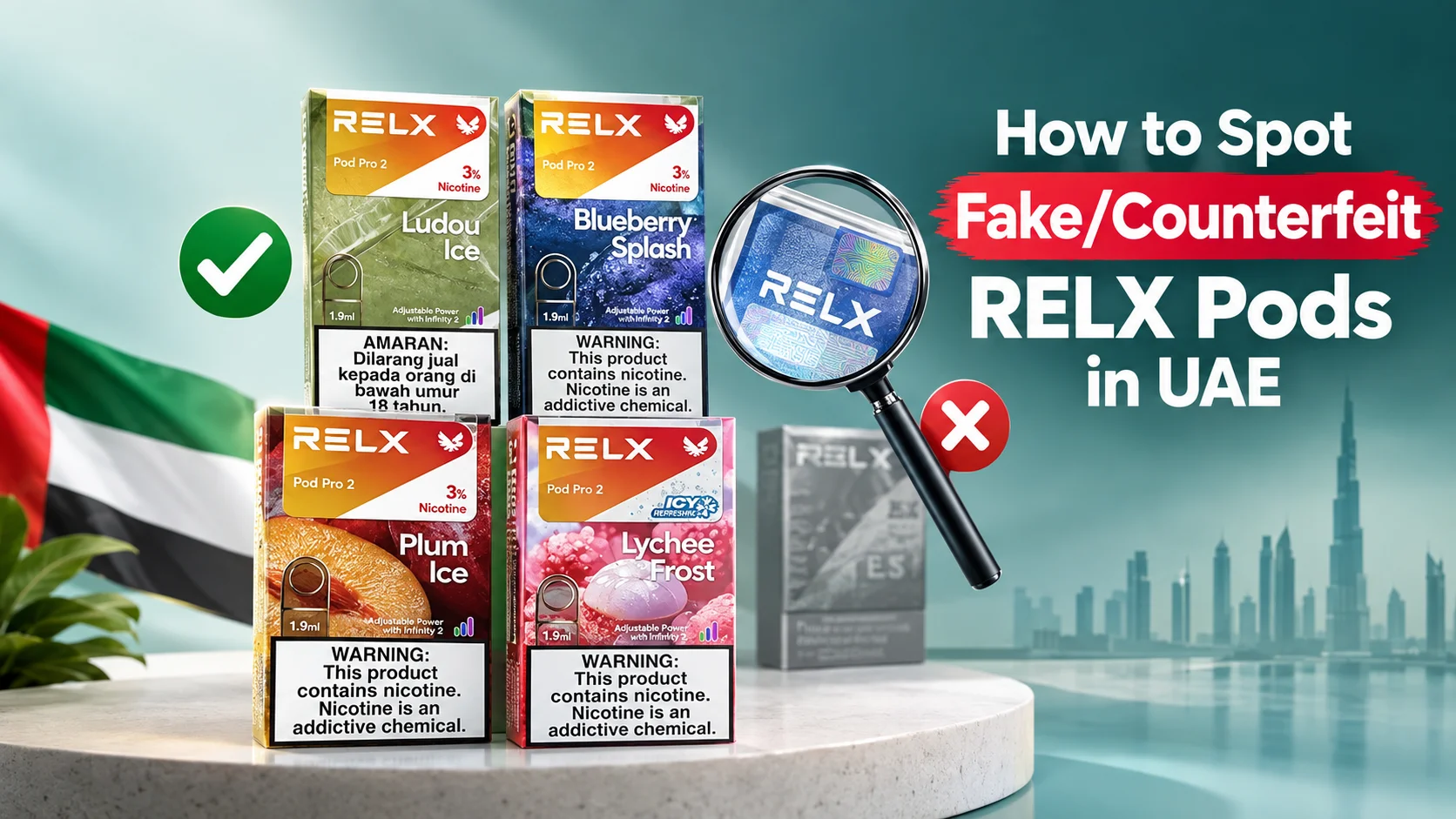 How to Spot Fake RELX Pods in the UAE