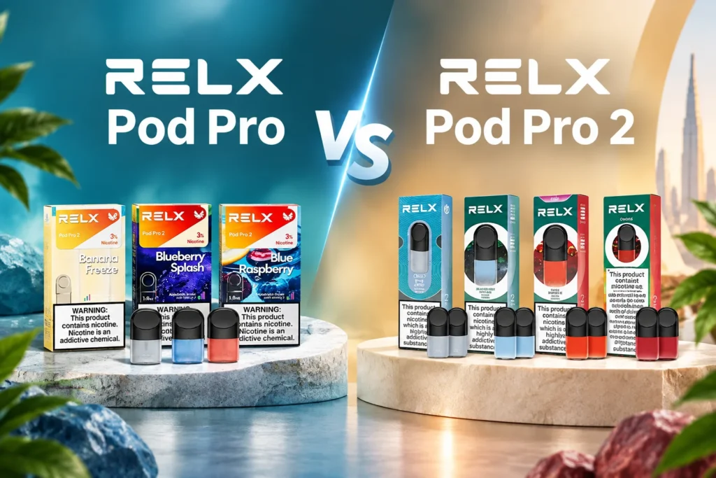 RELX Pod Pro vs Pod Pro 2 UAE Price & Feature
