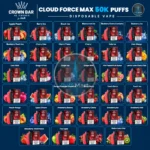 Al Fakher Crown Bar Cloud Force Max 50K