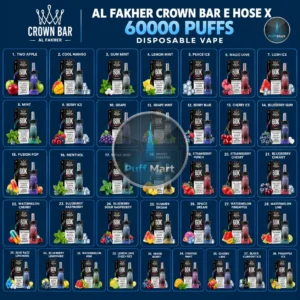 Al Fakher Crown Bar E Hose X 60000 Puffs