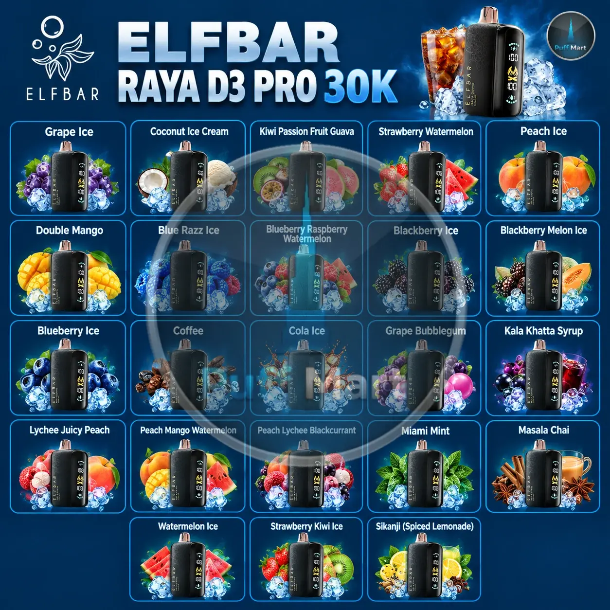 ELFBAR RAYA D3 PRO 30K Disposable Vape